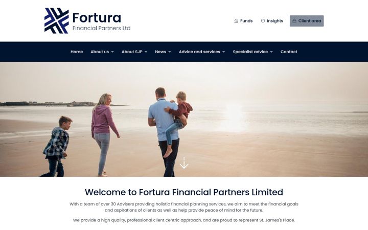 Screenshot ta' forturafinancialpartners.co.uk