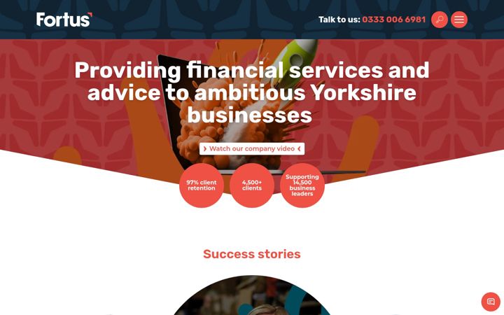 Screenshot ta' fortus.co.uk