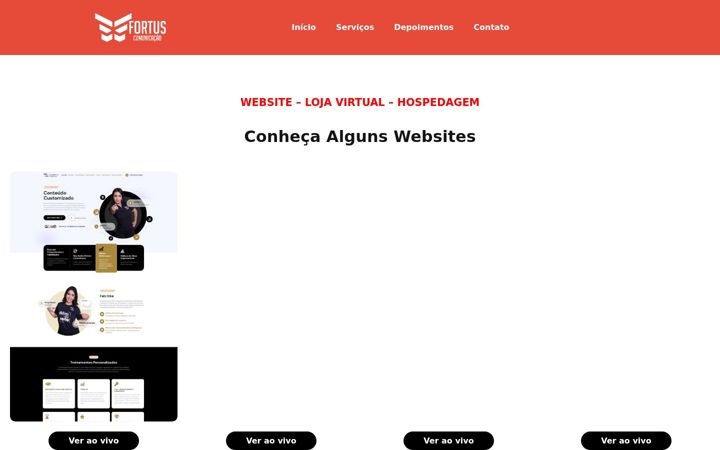 Screenshot of fortuscomunicacao.com.br