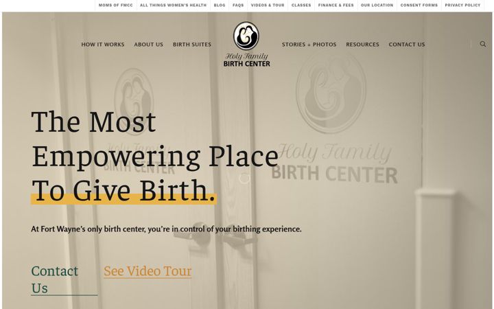 Screenshot of fortwaynebirthcenter.com