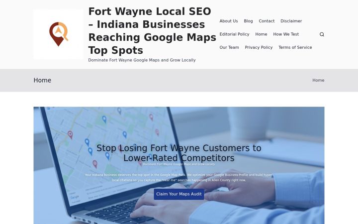Screenshot of fortwaynelocalseo.com
