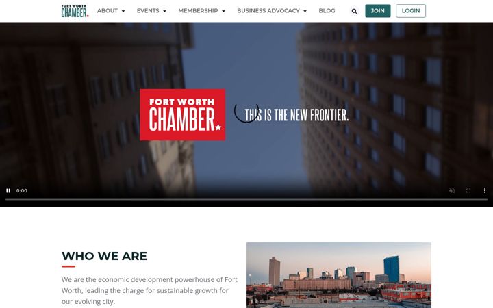 Screenshot of fortworthchamber.com