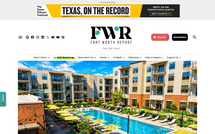 Screenshot of fortworthreport.org