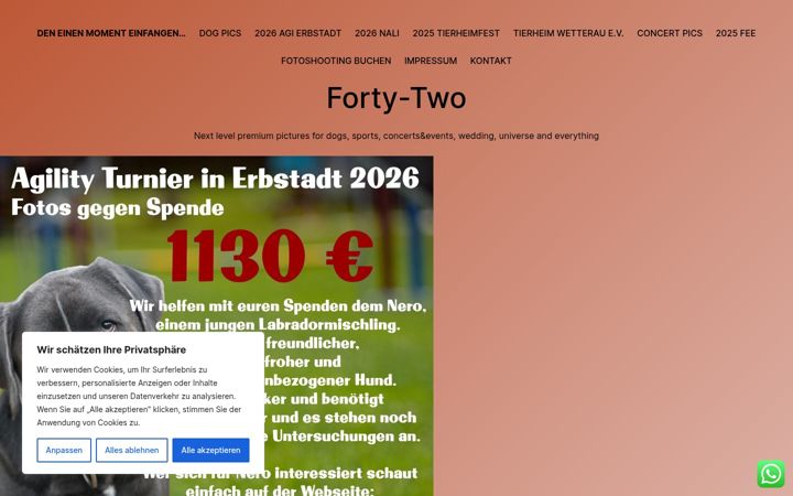 Screenshot of forty-two-pics.de