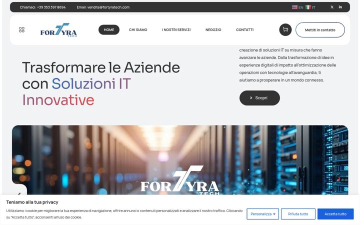Screenshot of fortyratech.com