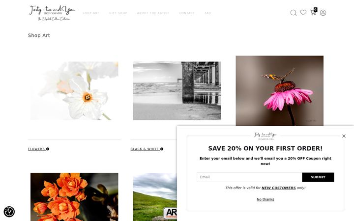Screenshot of fortytwoandyouphotography.com