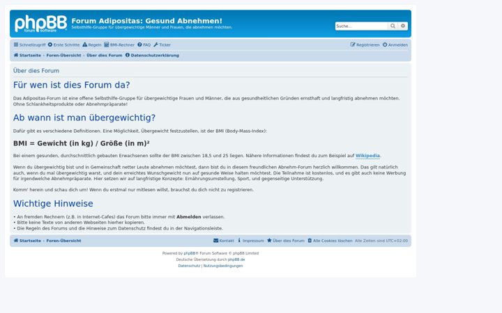 Screenshot of forum-adipositas.de