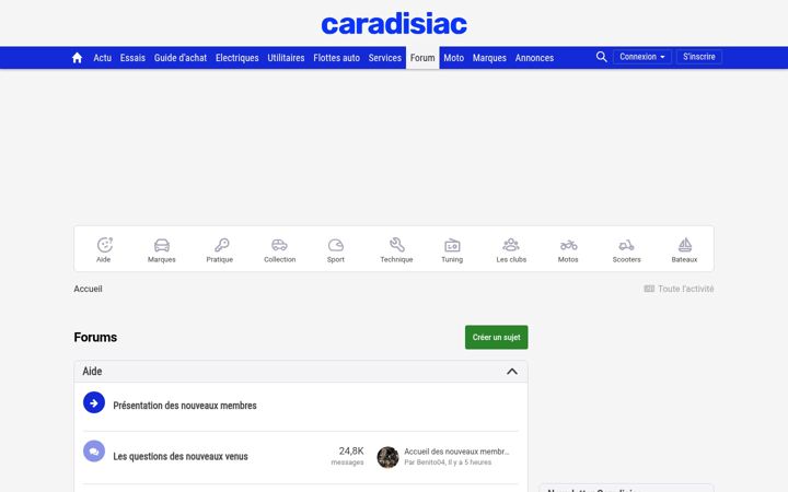 Screenshot stránky forum-auto.com