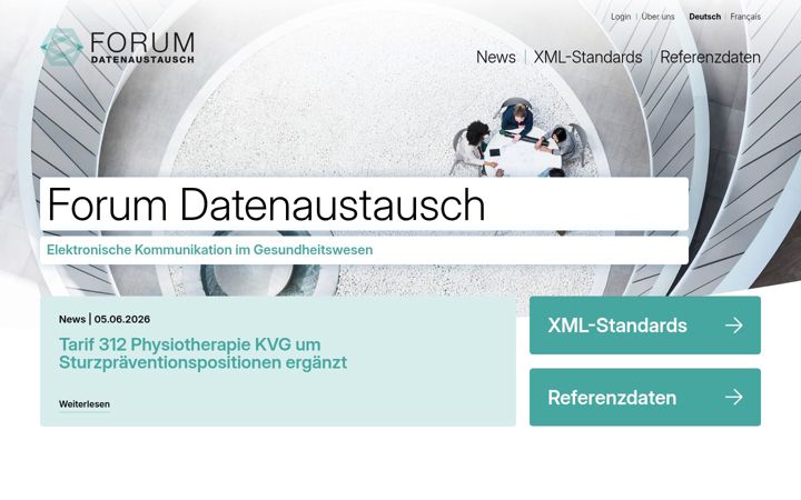 Screenshot of forum-datenaustausch.ch