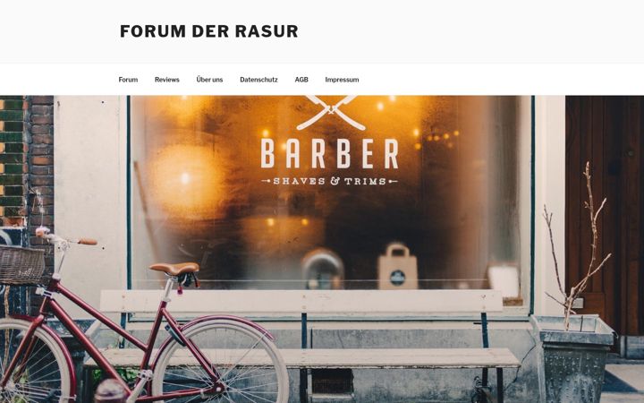 Screenshot of forum-der-rasur.de