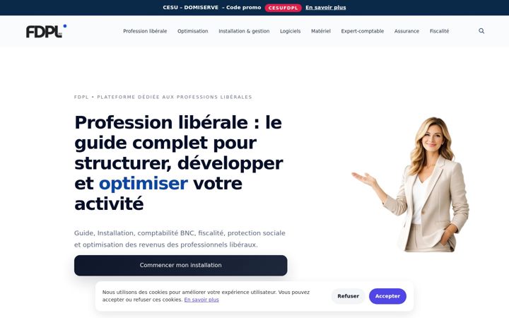 Screenshot of forum-des-professions-liberales.fr