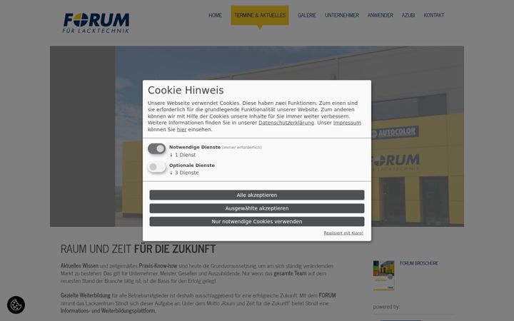 Screenshot of forum-lacktechnik.de