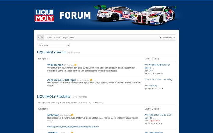 Screenshot of forum-liqui-moly.de