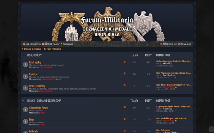 Screenshot of forum-militaria.pl