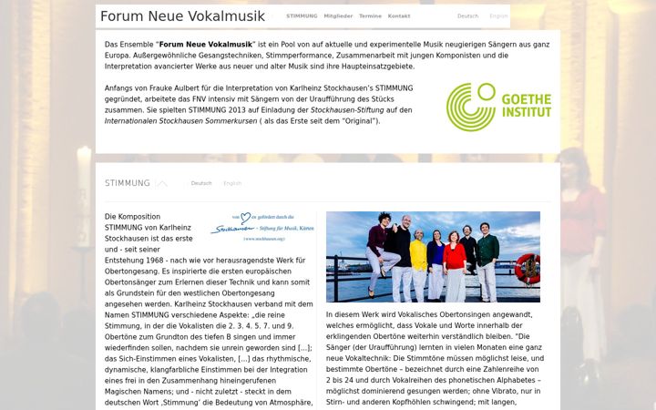 Screenshot of forum-neue-vokalmusik.com