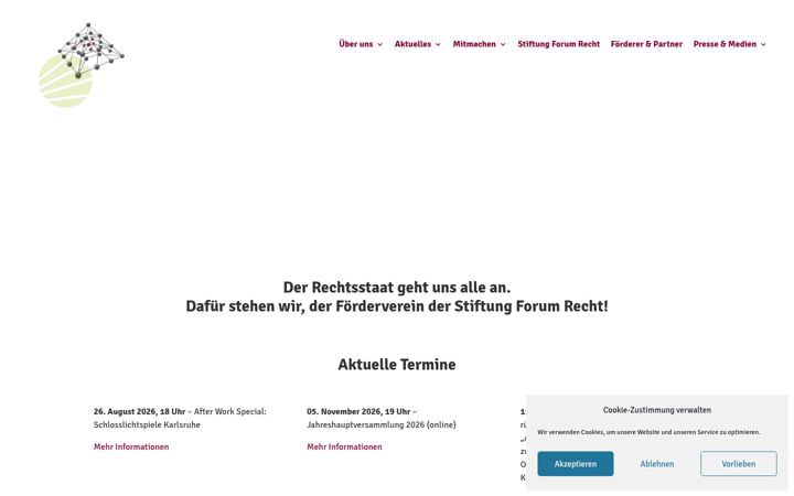 Screenshot of forum-recht-foerderverein.de