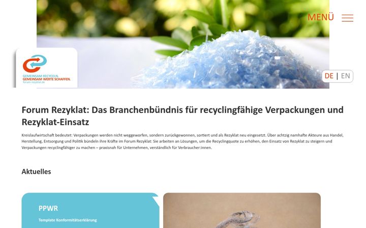 Screenshot of forum-rezyklat.de