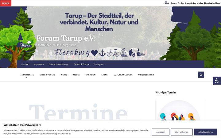 Screenshot of forum-tarup.de