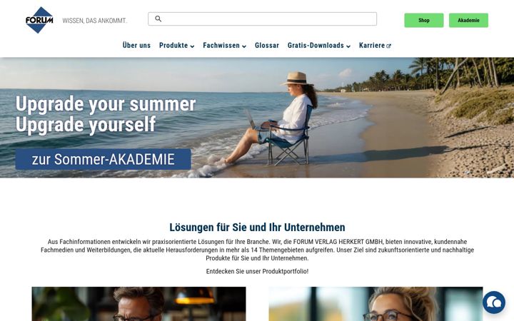 Screenshot of forum-verlag.com