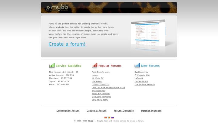 Screenshot of forum.cool