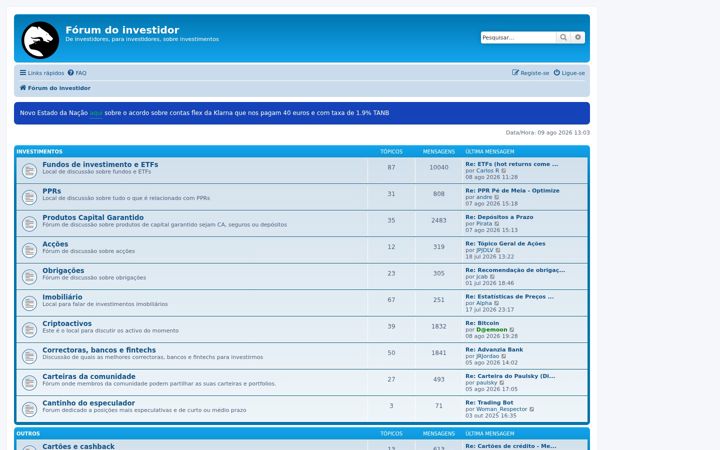 Ekrano kopija forumdoinvestidor.pt