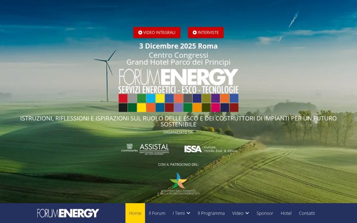 Ekraanipilt saidist forumenergy.it