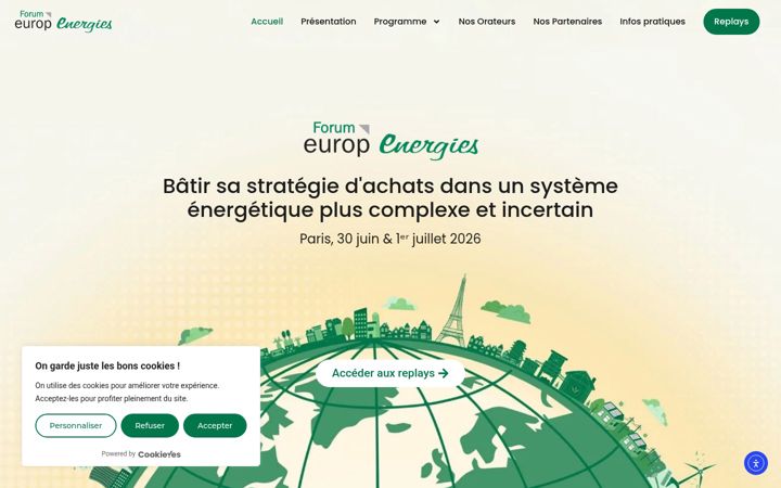 Screenshot of forumeuropenergies.com