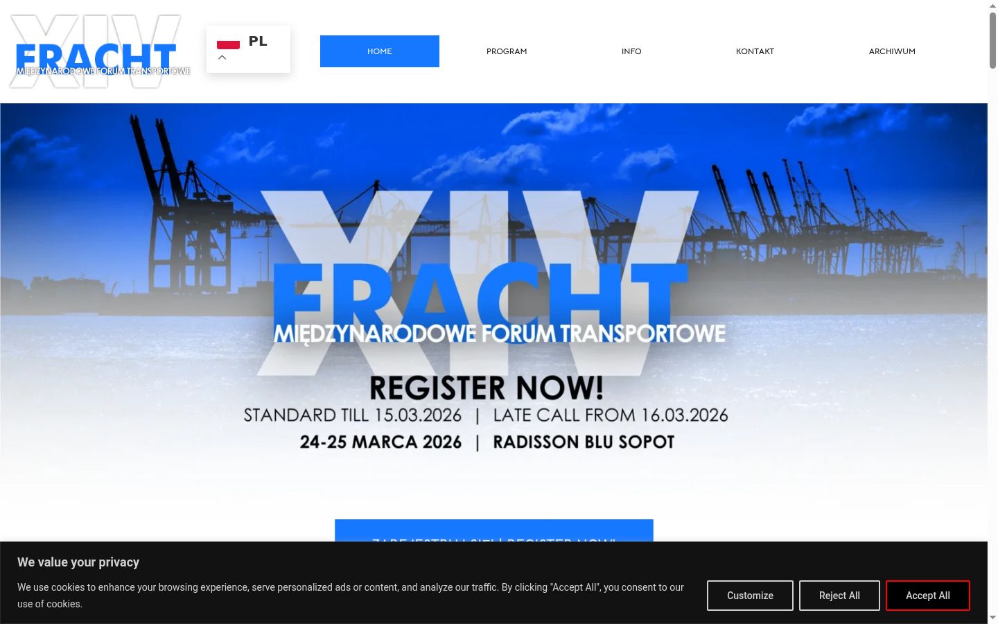 Screenshot tal-banner tal-kunsens muri qabel kwalunkwe interazzjoni