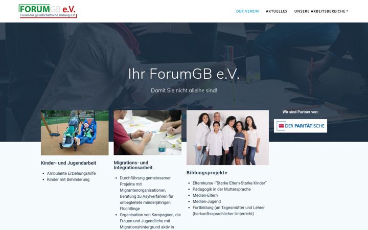 Screenshot of forumgbev.de