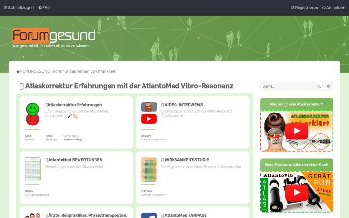 Screenshot of forumgesund.ch