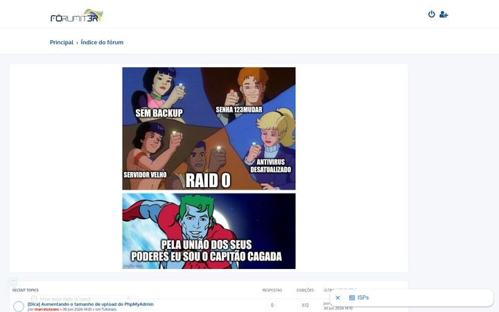 Screenshot of forumitbr.com.br