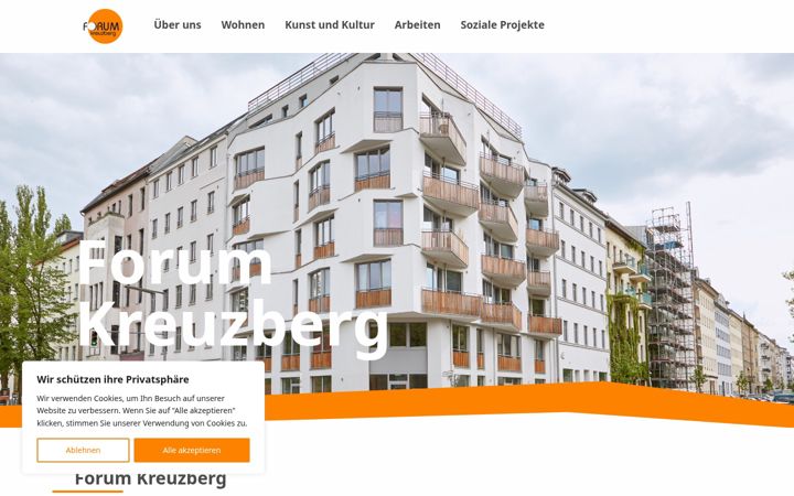 Screenshot of forumkreuzberg.de