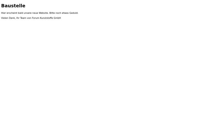 Screenshot of forumkunststoffe.de