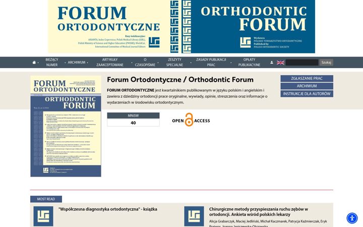 Screenshot of forumortodontyczne.pl