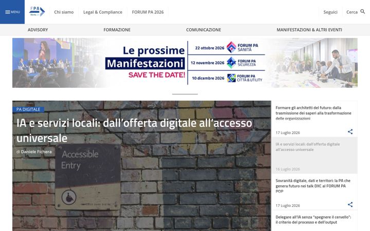 Screenshot of forumpa.it