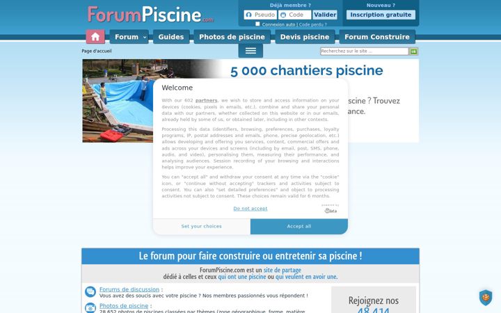 Screenshot of forumpiscine.com