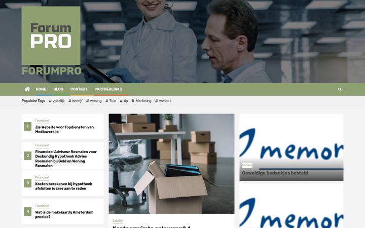 Screenshot of forumpro.nl