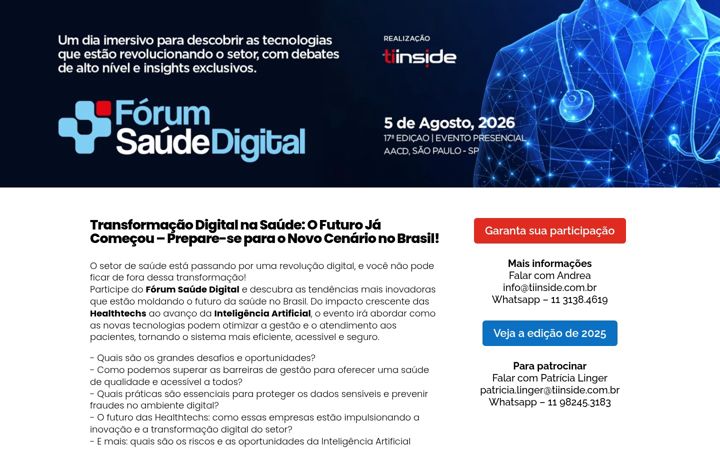 Screenshot of forumsaudedigital.com.br
