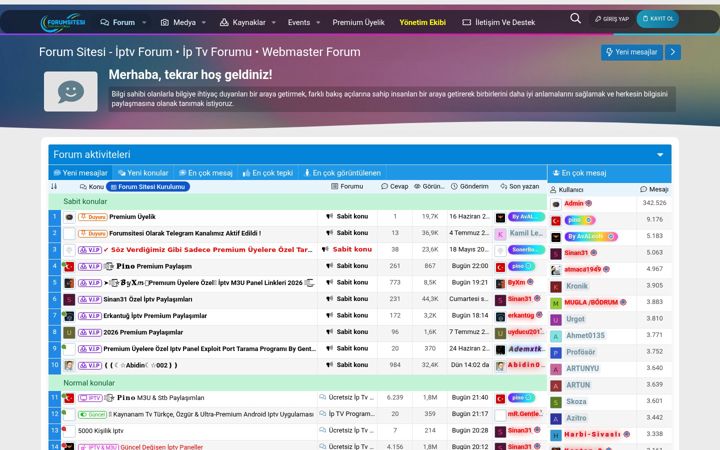 Screenshot of forumsitesi.com.tr