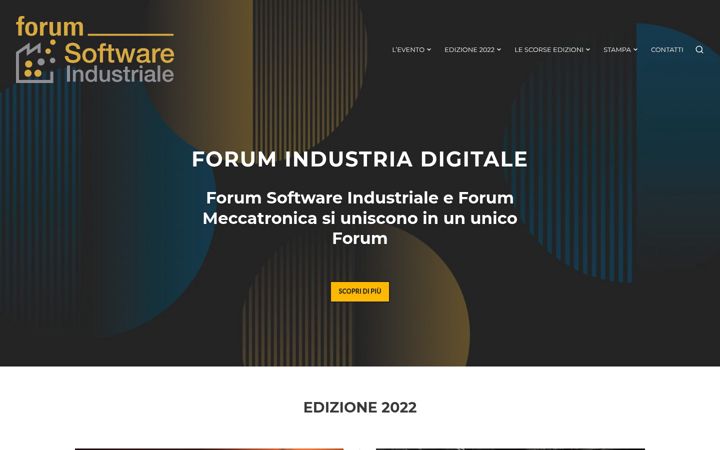 Screenshot of forumsoftwareindustriale.it