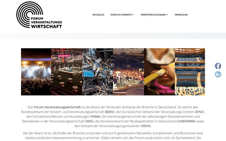 Screenshot of forumveranstaltungswirtschaft.org