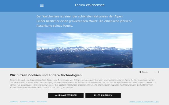 Screenshot of forumwalchensee.de