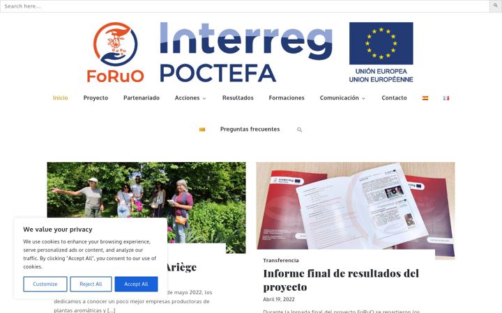 Screenshot of foruo.eu