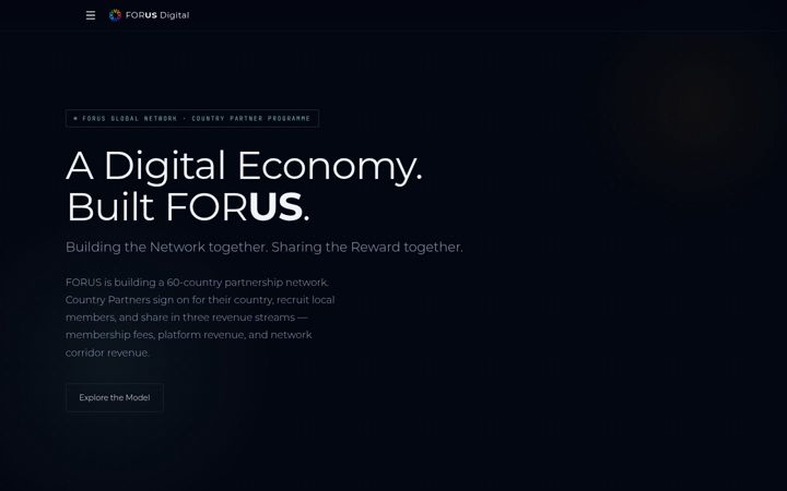 Screenshot of forus.digital