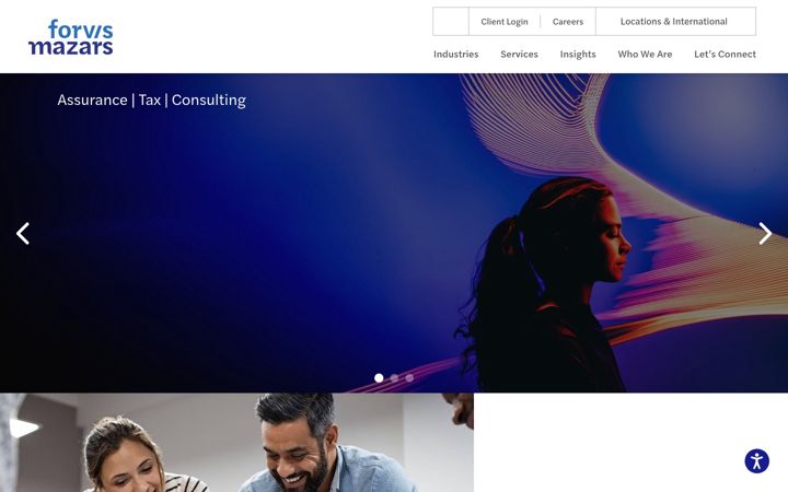 Screenshot of forvismazars.us