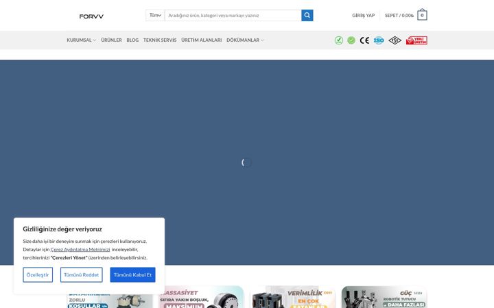 Screenshot of forvv.com.tr