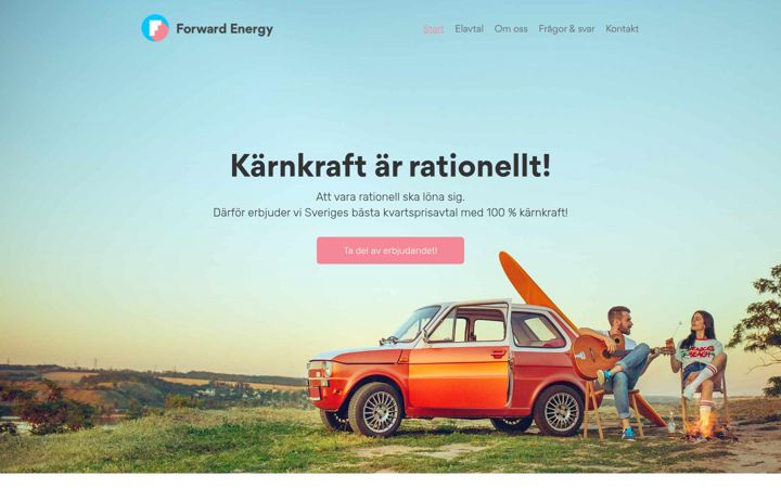 Screenshot of forwardenergy.se