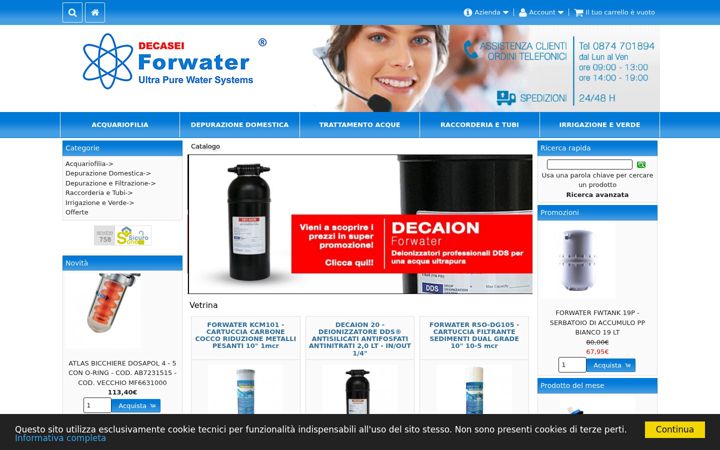 Screenshot of forwatershop.fr