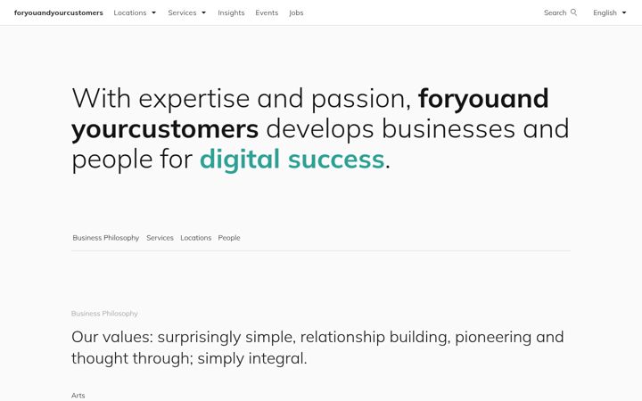 Screenshot von foryouandyourcustomers.com