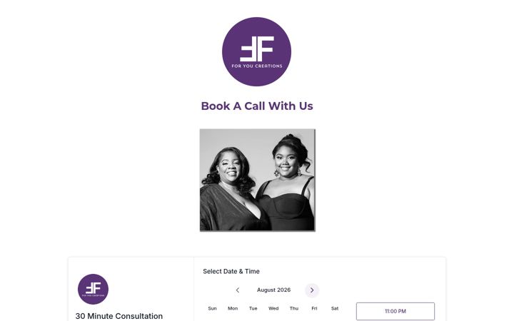Screenshot of foryoucreationsllc.com